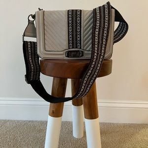 Rebecca Minkoff Jacquard Love Crossbody w/ Guitar Strap